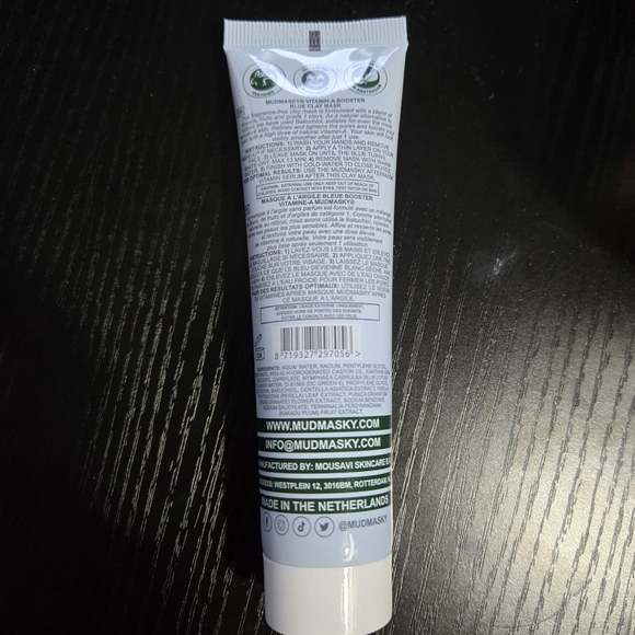 NWT Mudmasky Vitamin A Booster Blue Clay Mask - Picture 2 of 8